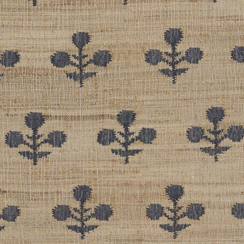 Erin Gates by Momeni Orchard Bloom Blue Hand Woven Wool and Jute Area Rug, Rectangle 8' x 10'