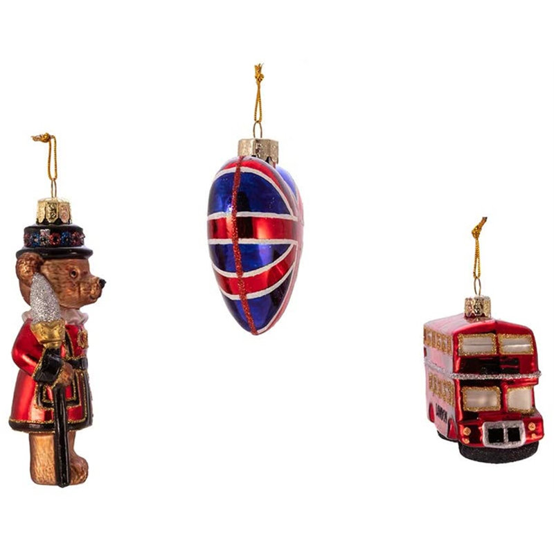 9.1'' Glass Animals Holiday Shaped Ornament