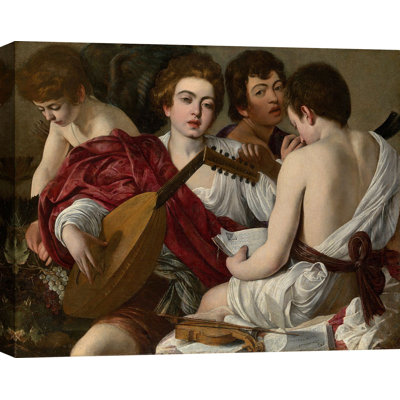 3AA6323 The Musicians Or Concert - Wrapped Canvas Art Prints