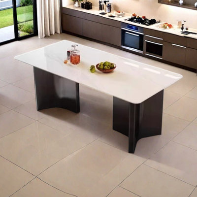 Minimalist Rock Slab Dining Table