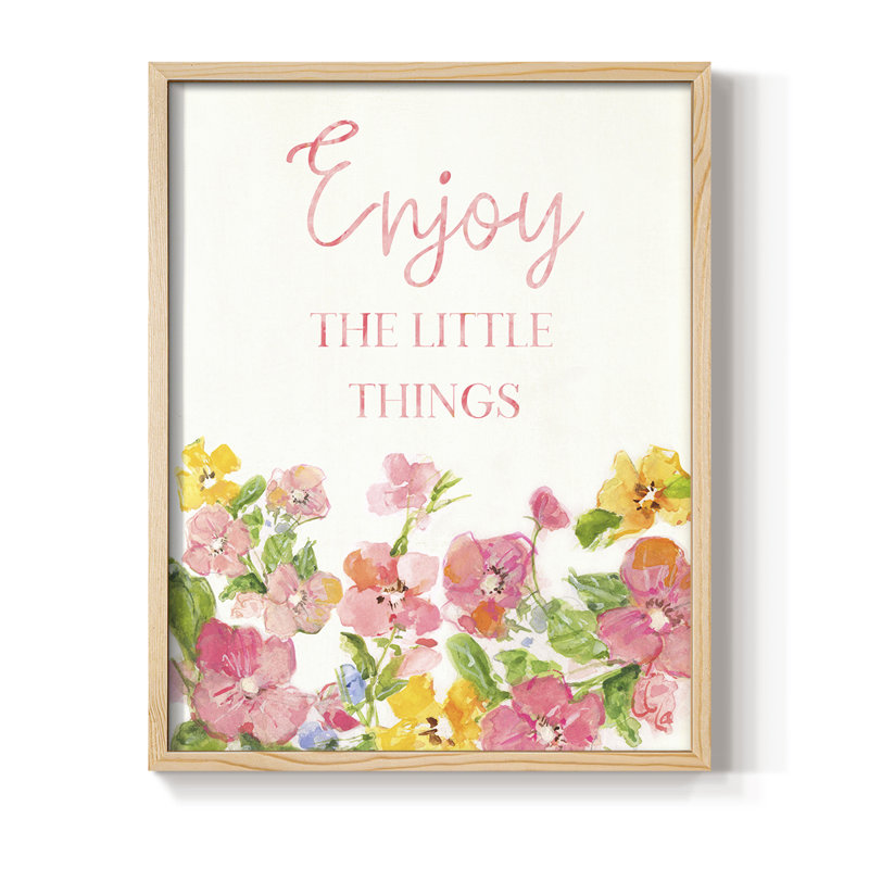 Little Things Framed Print - Solid Wood