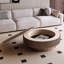 Table basse ronde avec rangement-404636746
