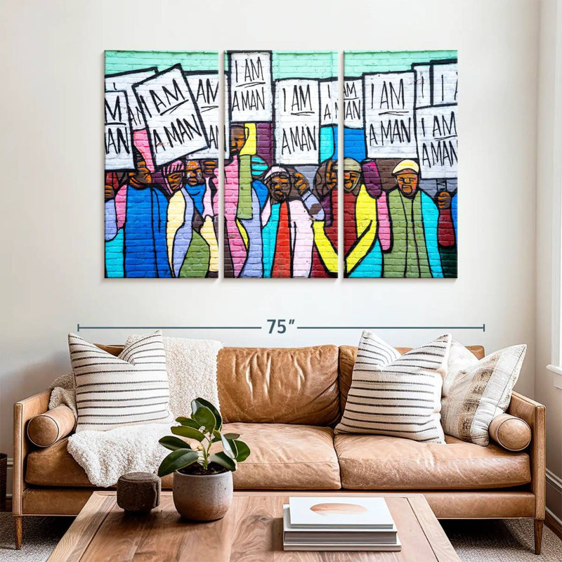 Khyia I Am A Man, 42" H x 65" W