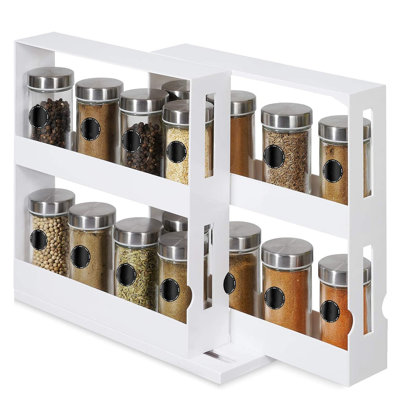 Wall Spice Jar & Rack Set