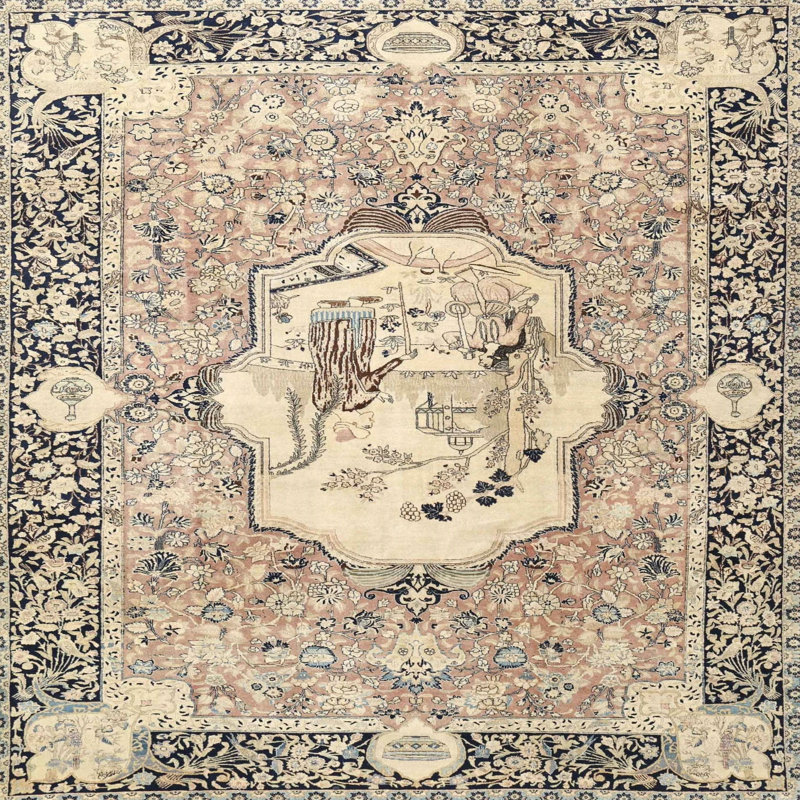 Oriental Indoor Rug, Round 7'