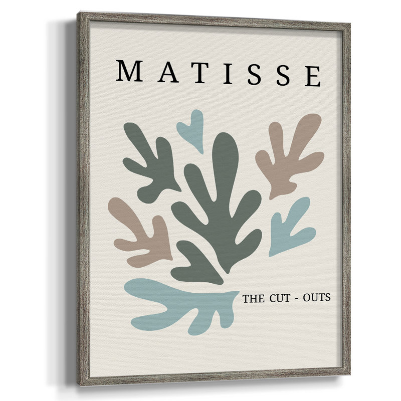 Matisse CDII, reproduction d'art encadrée - bois massif, H 11 po x l 9 po