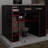 Full Size Gaming Loft Bed With Desk, Wood Loft Bed With RGB Light, High Loft Bed Frame, 2 Drawers, Wardrobe, Hanging Rods-1495028751
