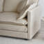 Fauteuil club de salon avec chenille beige, structure en bois, tissu respirant, fauteuil relaxant pour chambre à coucher moderne en chenille, structure solide, rembourrage moelleux, confortable pour différentes pièces