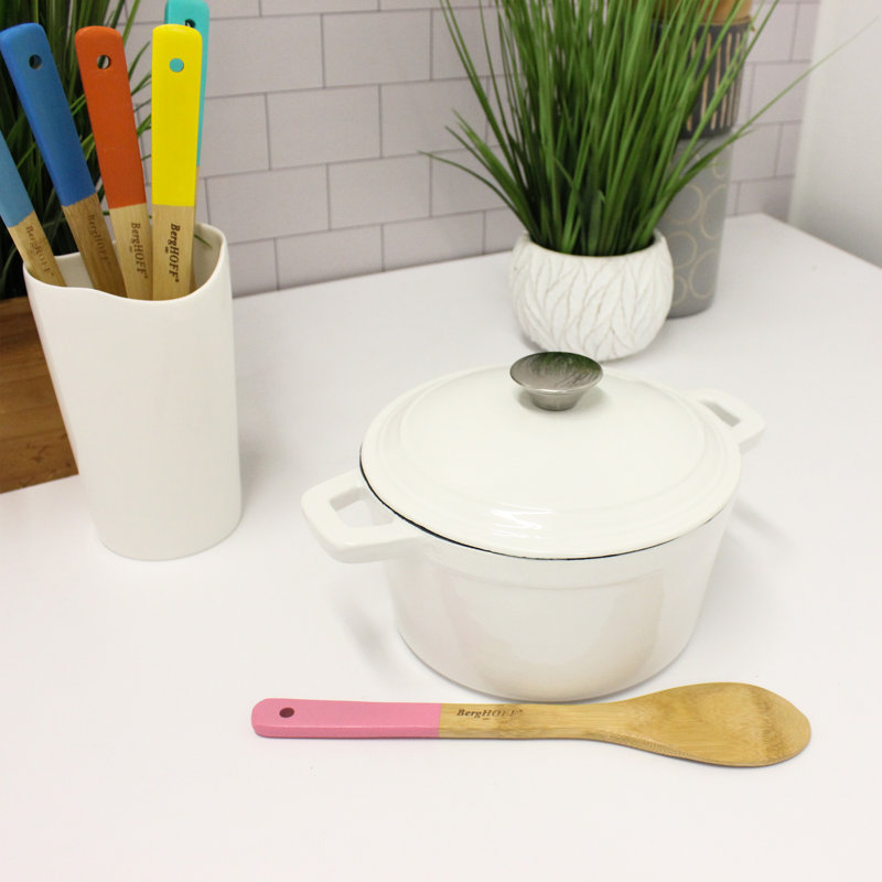 Neo 3Qt White Enameled Cast Iron Round Dutch Oven