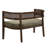 Elio Mid-Century Modern PE Rattan Back Upholstered Loveseat-412262853