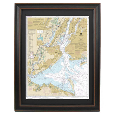 New York Harbor | Nautical Chart | Framed Print