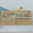 Daybed With Fence Guardrails And 2 Drawers, Split Into Independent Floor Bed & Daybed-773129484-780939162
