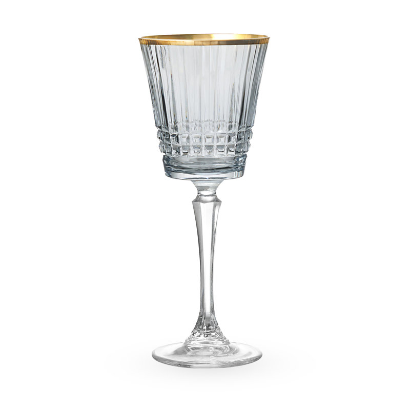 Ensemble de 4 verres à vin Cristine, Gris
