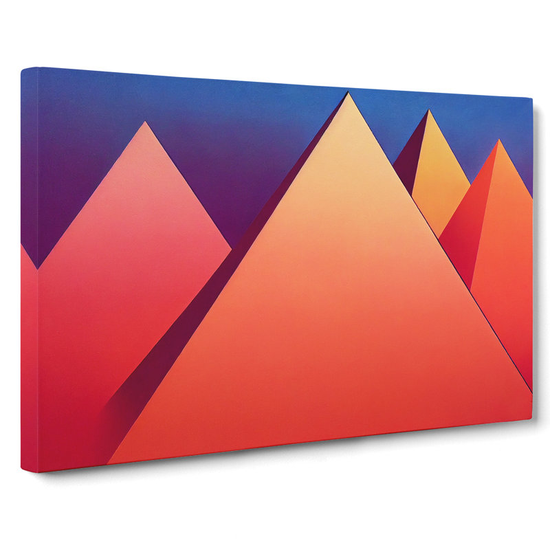 Modern Pyramids Vol.4 Abstract - Wrapped Canvas, 50cm H x 76cm W x 3cm D