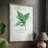 Fresh Basil Framed Print - Solid Wood-1892898468