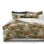 Ensemble de housse de couette en mélange de lin antique rouge / naturel-60702925