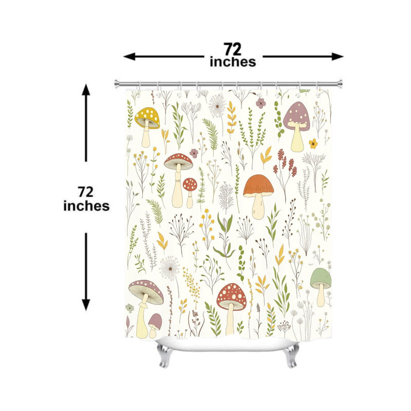Rideau de douche Mushroom Plant Cabin