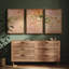 «Soft Peach Floral Field Impressionist Style», impression murale encadrée-1151364771-1151364768