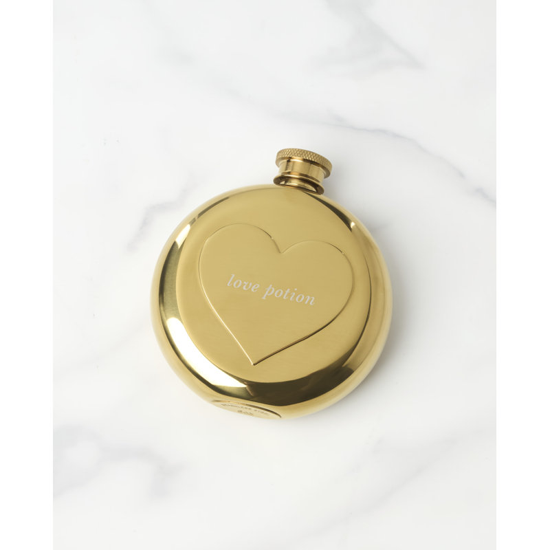 Gold Stainless Steel Flask Set
