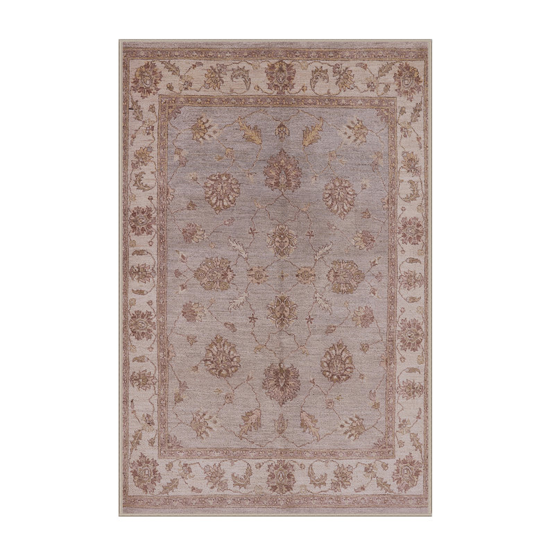 Tapis oriental gris / beige Harutiun, Rectangle 7 pi x 10 pi