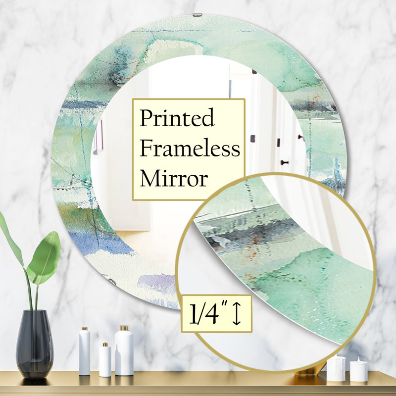 Abstract Panel I Wall Mirror, 31.5" H x 31.5" W