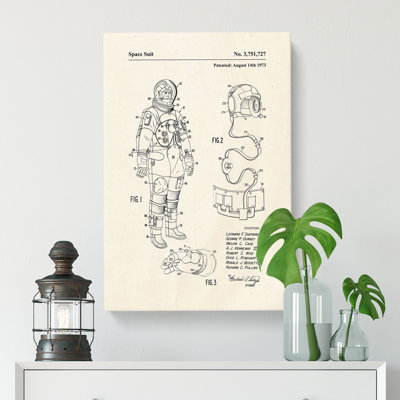 Space Suit Patent - Wrapped Canvas