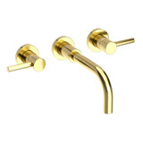 East Linear Wall Mount Bathroom Faucet