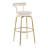 Kayson 30" Gold Swivel Upholstered Bar Stools