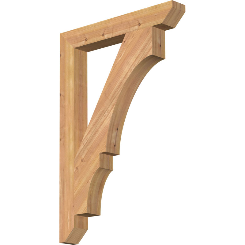 Support latté 3 1/2 po x P 26 po x H 38 po, cèdre rouge occidental, H 38 po x l 3,5 po x P 26 po, Cèdre rouge, Lisse