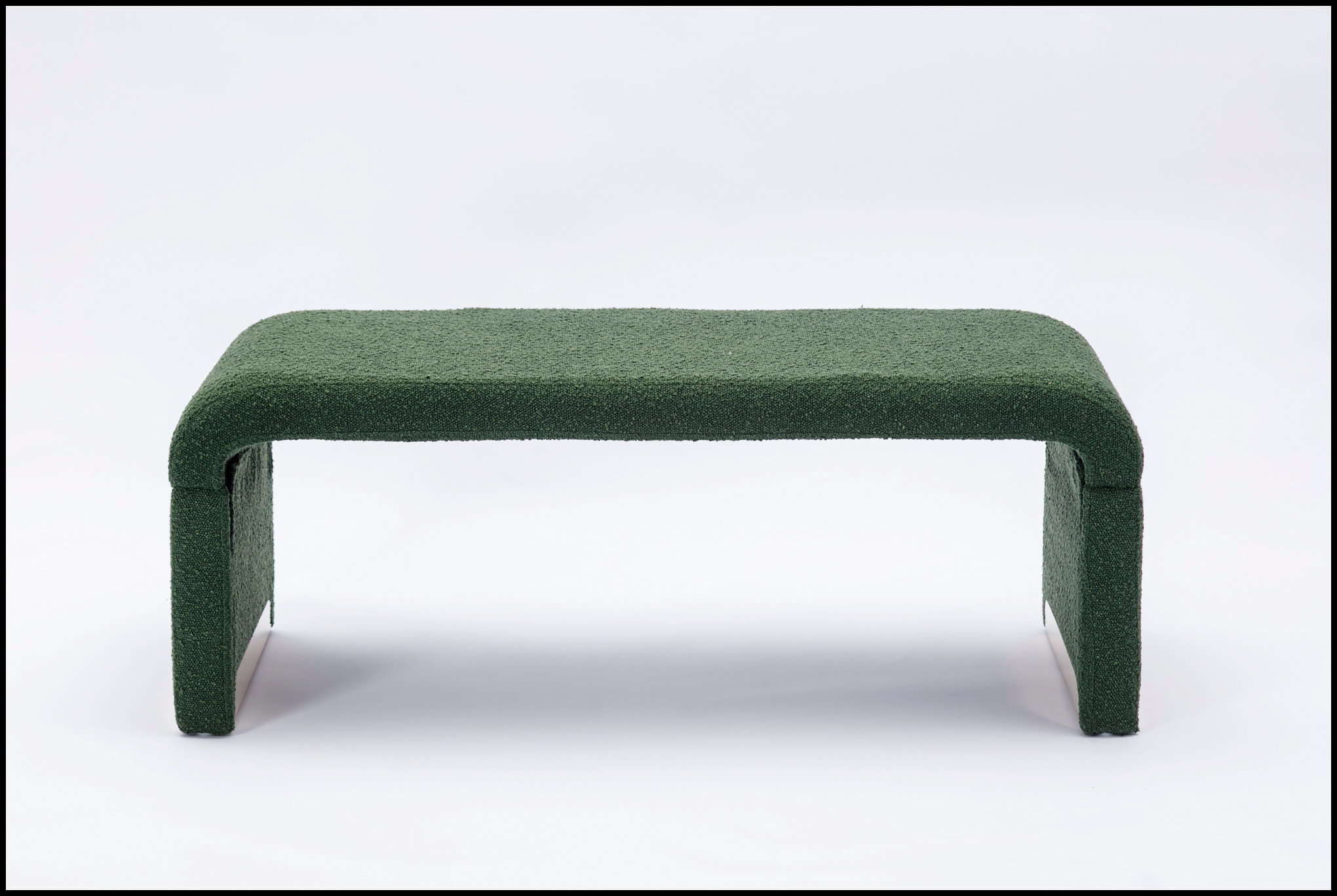 Mercer41 New Boucle Fabric Loveseat Ottoman Footstool Bedroom Bench