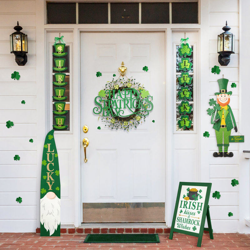 Décoration murale en métal «Happy St. Patrick's Day»