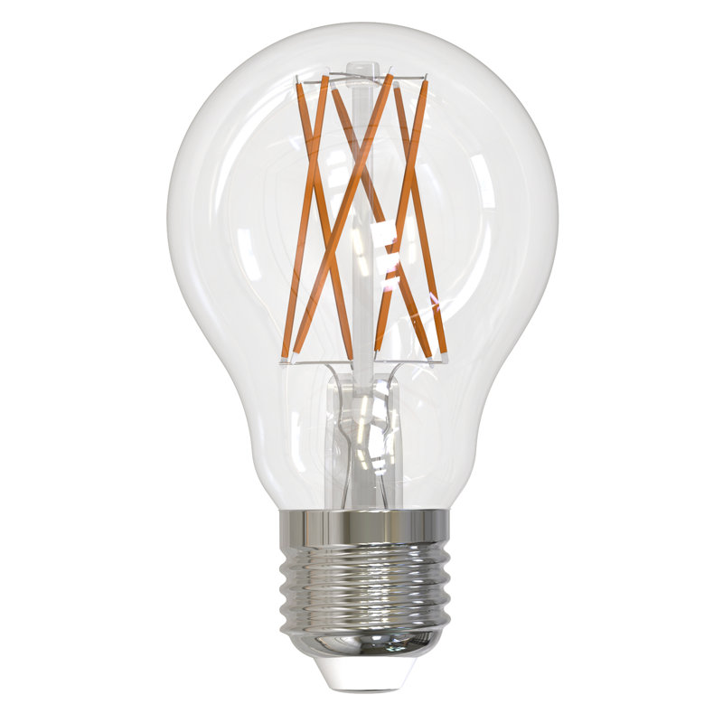 8,5 watts (équivalent à 60 watts), ampoule DEL A19 à intensité variable, culot moyen E26 (standard), 2700