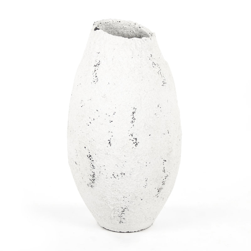 Vase de plancher blanc 24 po