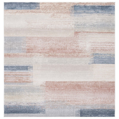 Macur Washable Performance Machine Washable Abstract Rug