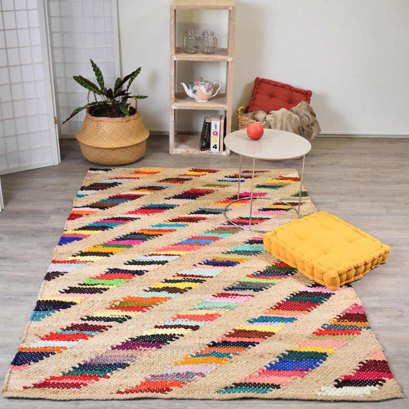 Siegmeyer Chevron Hand Woven Area Rug, Rectangle 240 x 340cm