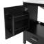Meuble-lavabo noir 72 po avec lavabo en céramique, portes à fermeture douce, tablettes de rangement doubles et tiroir divisé - Armoire de salle de bain moderne avec beaucoup de rangement-1110354387-1110354413