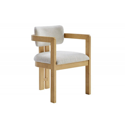 Chaise avec accoudoirs de salle à manger rembourrée 1 pièce Modern Modern
