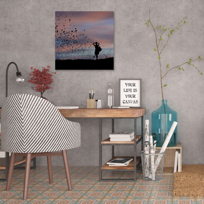 Inspiration Takes Flight by Dominic Liam - Wrapped Canvas Print, 30cm H x 30cm W x 4cm D