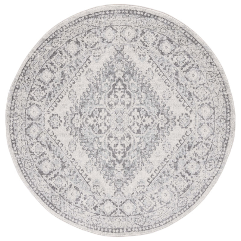 Tulum Performance Oriental Rug, Round 6'7"