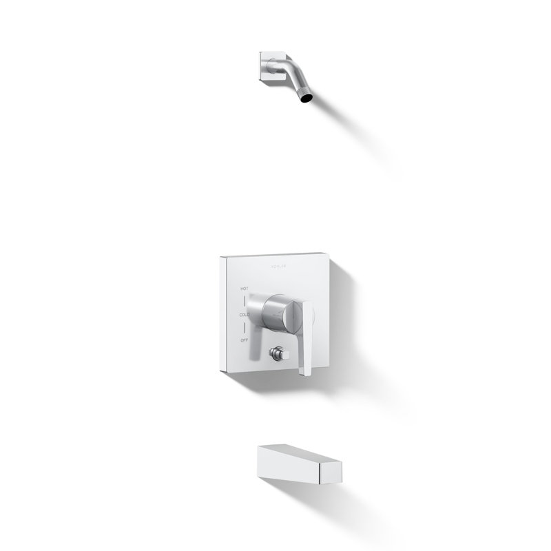 Honesty Rite-Temp (R) Bath and Shower Trim Set, Less Showerhead, Polished Chrome