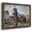 «Windmill On The Onbekende Canal, Amsterdam, 1871», reproduction d'art sur toile-96282228-96282222