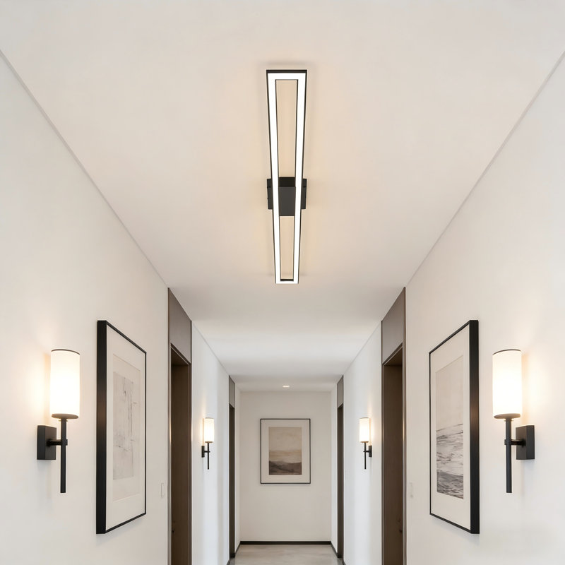 Andoro LED Flush Mount, Black