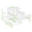 Lit plateforme en bois avec 2 tiroirs-368961677