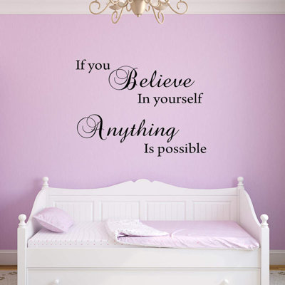 Adhésif décoratif «If you Believe in Yourself», tout est possible