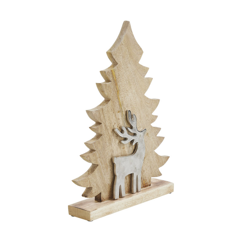 Arbre en bois naturel 16,5 x 13 x 2,75