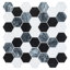 Channing 2 in. Hexagon Honeycomb Mosaic Tile
