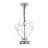 Acrylic Antler Chandelier Ceiling Light Fixtures, Clear Deer Antler Chandelier Lighting, Dimmable Deer Horn Pendant Light - Curved Antler & 11.8" Single Tier 3 Lights-537284900