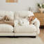 Repose-pieds Flora en chenille - beige (inclure seulement ce repose-pieds, pas le canapé)-795535554