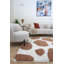 Moodi Modern Shaggy Area Rug Abstract Pebble Design-122009885-122425694