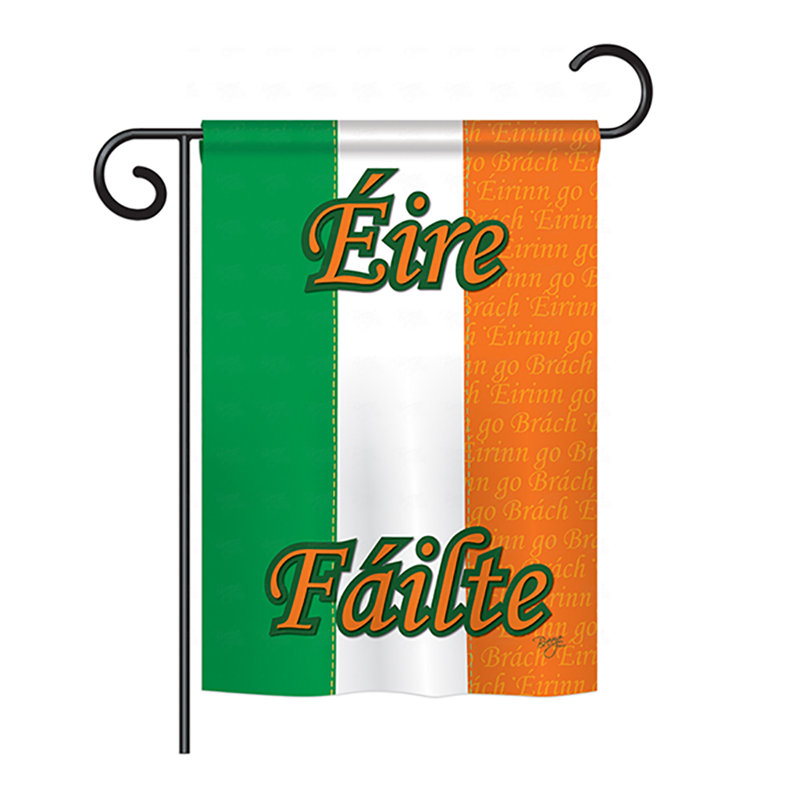 Drapeau de maison / jardin en polyester à 2 côtés, H 18,5 po x l 13 po